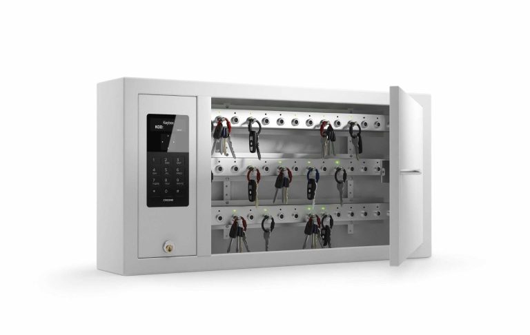 CREONE KeyControl 9400 SC Schlüsselaufbewahrung mit digitalem Schloss und mehreren Schlüsselsteckplätzen.